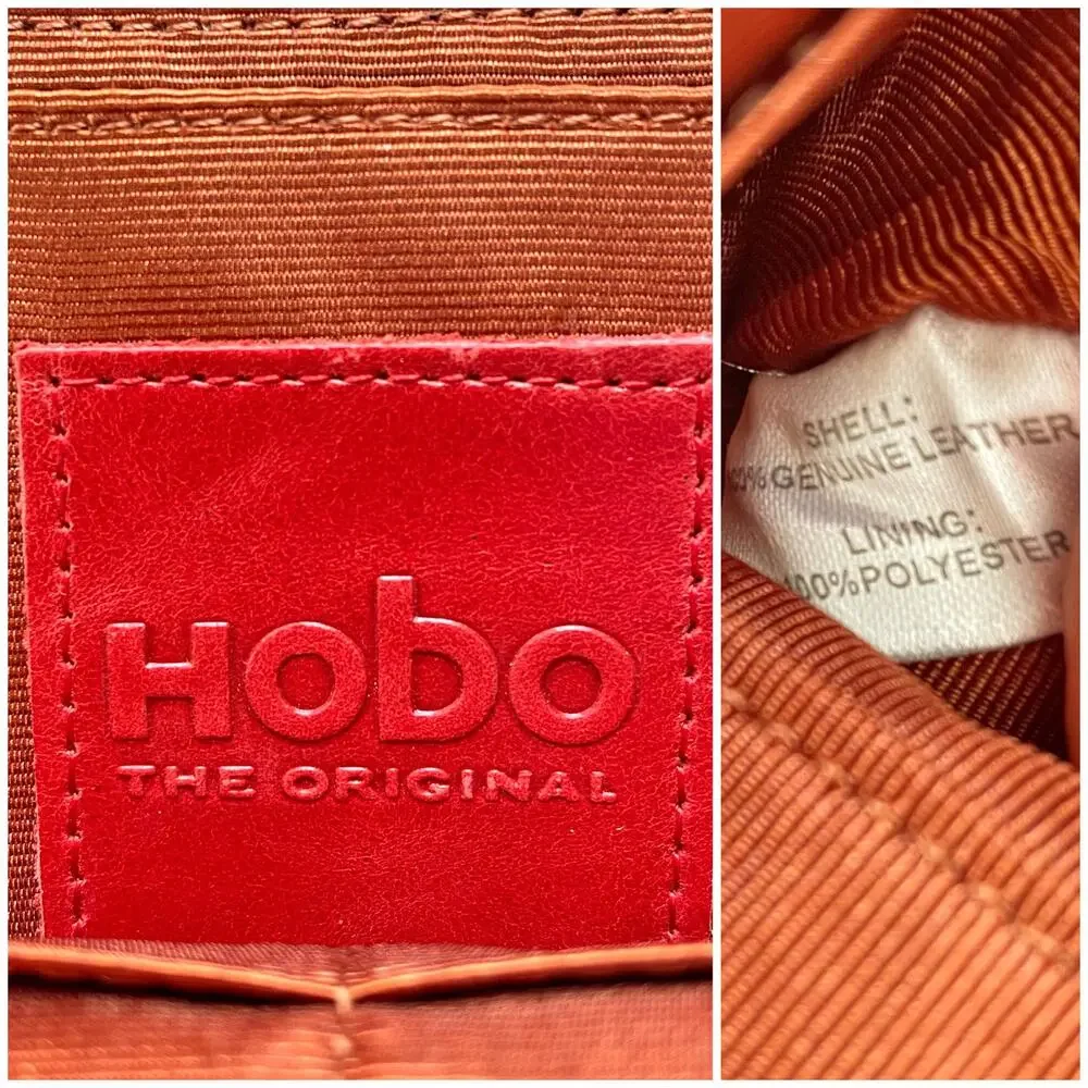 HOBO THE ORIGINAL Hayley Metallic Leather Wallet Clutch Pearl Beige w/ Rose Gold